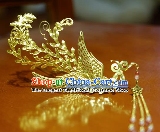 Chinese Traditional Ancient Court Queen Phoenix Hairpins Classical Hanfu Hair Accessories for Women