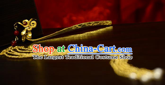 Chinese Ancient Court Queen Phoenix Tassel Hair Clip Hairpins Traditional Classical Hanfu Hair Accessories for Women