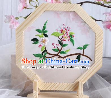 Chinese Traditional Suzhou Embroidery Begonia Decoration Embroidered Craft