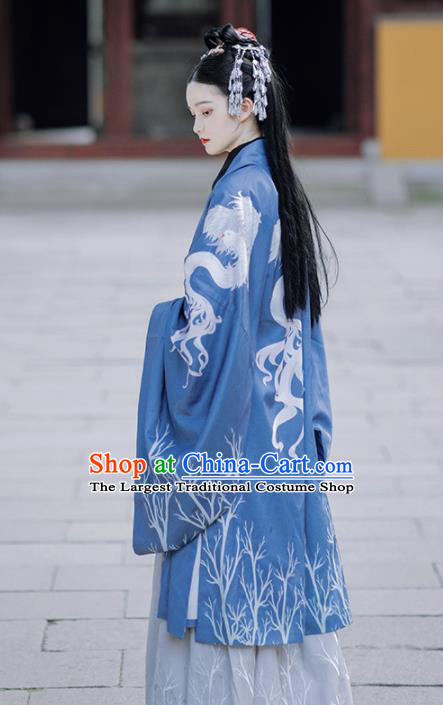 Traditional Chinese Jin Dynasty Imperial Concubine Replica Costumes Ancient Court Lady Hanfu Dress for Women