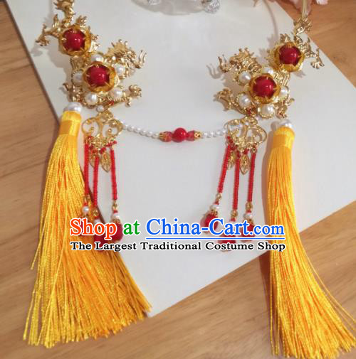 Traditional Chinese Classical Tassel Necklace Hanfu Jewelry Accessories for Women