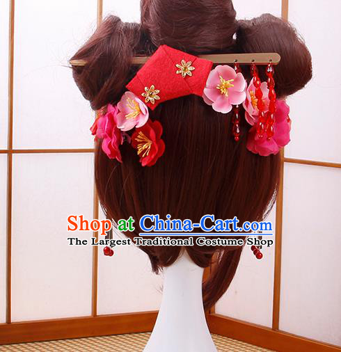 Traditional Japanese Cosplay Geisha Wigs and Hair Accessories for Women
