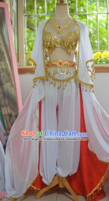 Chinese Classical Dance Flying Apsaras Dress Ancient Female Swordsman Heroine Costume for Women