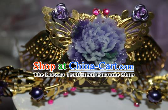 Traditional Chinese Cosplay Princess Hairpins Ancient Bride Phoenix Coronet Hair Accessories for Women