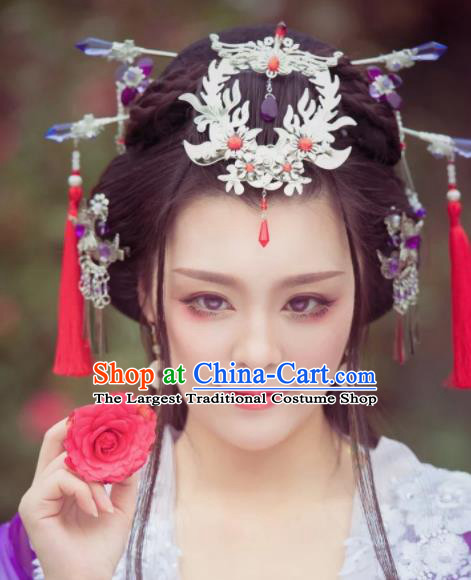 Traditional Chinese Tang Dynasty Swordsman Hairpins Ancient Princess Hanfu Hair Accessories for Women