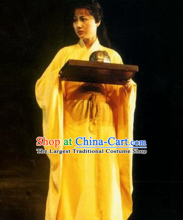 Chinese Drama Shang Yang Qin Dynasty Court Dance Dress Stage Performance Costume and Headpiece for Women