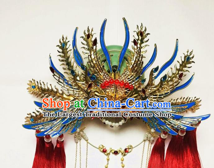 Traditional Chinese Classical Phoenix Coronet Hairpins Ancient Princess Hanfu Hair Accessories for Women