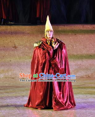 Chinese Tamrac Heaven Zang Nationality Vajrayana Monk Lama Clothing Stage Performance Dance Costume for Men