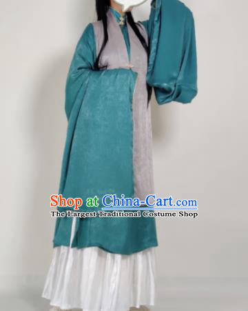 Chinese Ming Dynasty Princess Grey Vest Ancient Court Lady Costume for Women