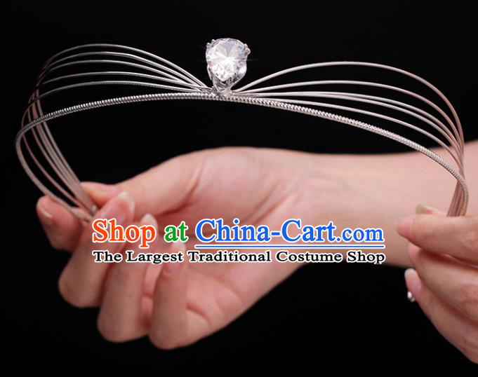 Top Grade Bride Hair Clasp Royal Crown Handmade Wedding Hair Accessories for Women