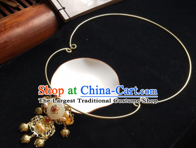 Traditional Chinese Ancient Princess Necklace Ming Dynasty Court Necklet Accessories for Women