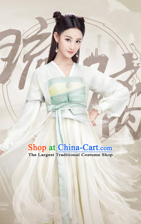 Ancient Chinese Peri Princess Hanfu Dress Drama Female Swordsman Costumes for Women