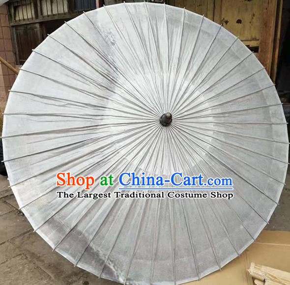 Chinese Handmade White Oil Paper Umbrella Traditional Decoration Umbrellas