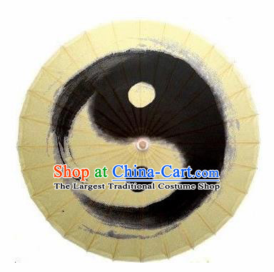 Chinese Handmade Printing Eight Diagrams Oil Paper Umbrella Traditional Decoration Umbrellas