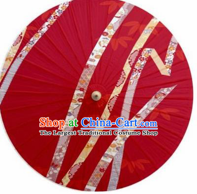 Chinese Classical Dance Printing Handmade Red Paper Umbrella Traditional Decoration Umbrellas