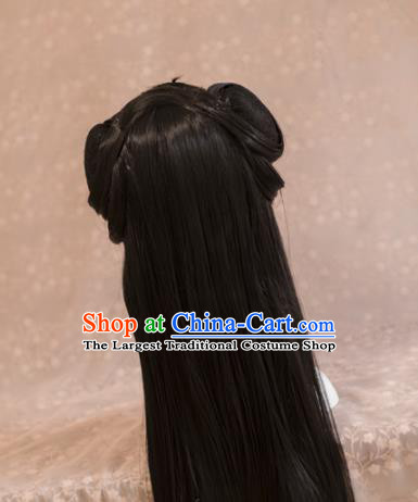 Traditional Chinese Ancient Princess Wigs Cosplay Goddess Chignon for Women