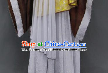 Customize Chinese Traditional Cosplay Monk Monarch Golden Costumes Ancient Swordsman King Clothing for Men