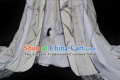 Traditional Chinese Cosplay Empress Ye Zhen White Dress Ancient Drama Female Swordsman Costumes for Women