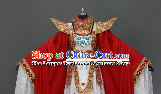 Customize Chinese Traditional Cosplay Nobility Childe Wedding Red Costumes Ancient Swordsman Clothing for Men