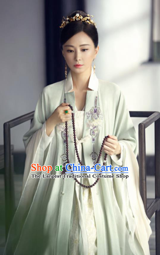 Love and Destiny Ancient Chinese Drama Aristocratic Dowager Pei Yun Replica Costumes and Headpiece for Women