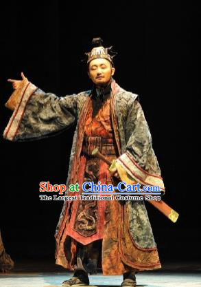 Chinese Drama Fu Sheng Ancient Qin Dynasty Chancellor Clothing Stage Performance Dance Costume for Men