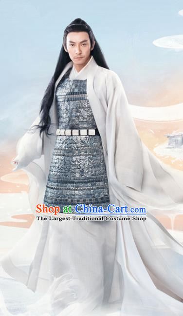 Chinese Ancient God of War Jiu Chen Drama Love and Destiny Swordsman Chang Chen Replica Costumes for Men