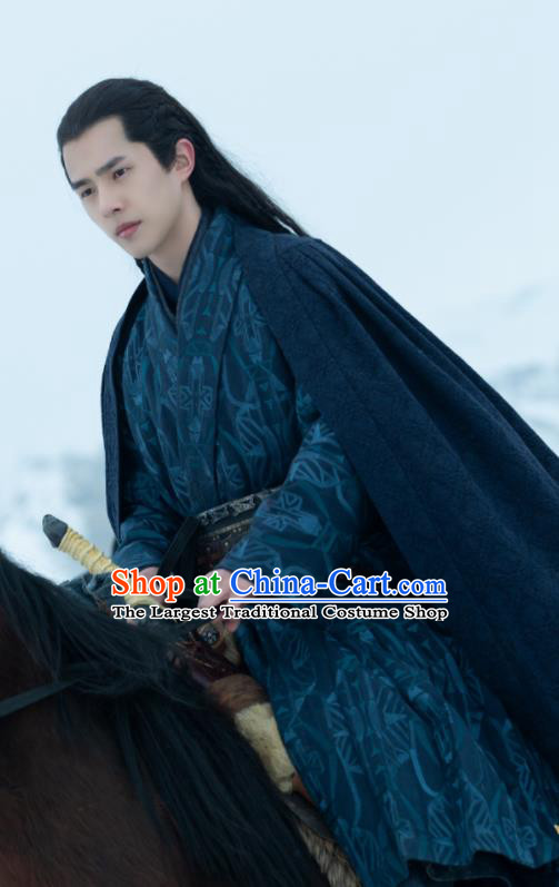 Chinese Ancient Crown Prince Drama Novoland Eagle Flag Lv Guichen Liu Haoran Replica Costumes for Men