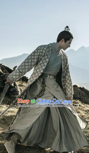 Chinese Ancient Nobility Childe Clothing Drama Novoland Eagle Flag Prince Lv Guichen Liu Haoran Replica Costumes for Men