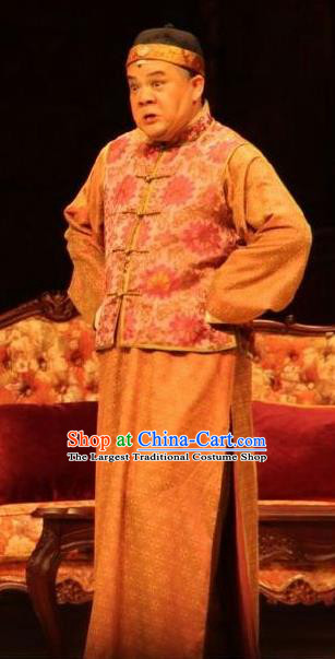 Chinese Unsurpassed Beauty Of A Generation Ancient Qing Dynasty Ministry Councillor Clothing Stage Performance Dance Costume for Men