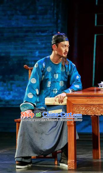 Deling and Cixi Chinese Qing Dynasty Landlord Dance Stage Performance Costume for Men