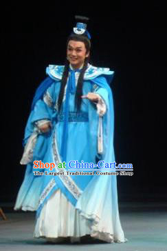 Xiao Qiao Marriage Chinese Peking Opera Strategist Zhou Yu Clothing Stage Performance Dance Costume and Headpiece for Men