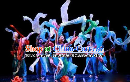 Dunhuang Reflections Chinese Classical Dance Dress Stage Performance Dance Costume and Headpiece for Women