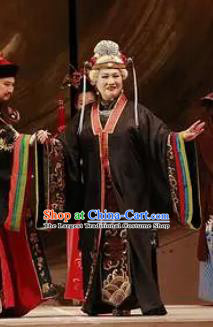 Huang Ye Hong Lou Chinese Peking Opera Countess Jia Dress Stage Performance Dance Costume and Headpiece for Women