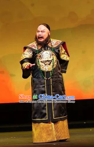 Mei Hua Zan Chinese Beijing Opera Minister Clothing Stage Performance Dance Costume and Headpiece for Men