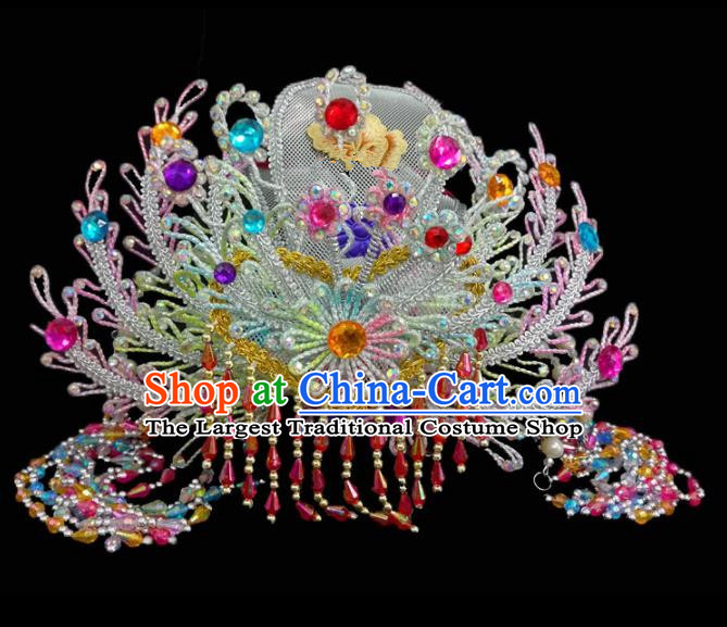 Chinese Traditional Beijing Opera Hair Accessories Peking Opera Diva Phoenix Coronet for Adults