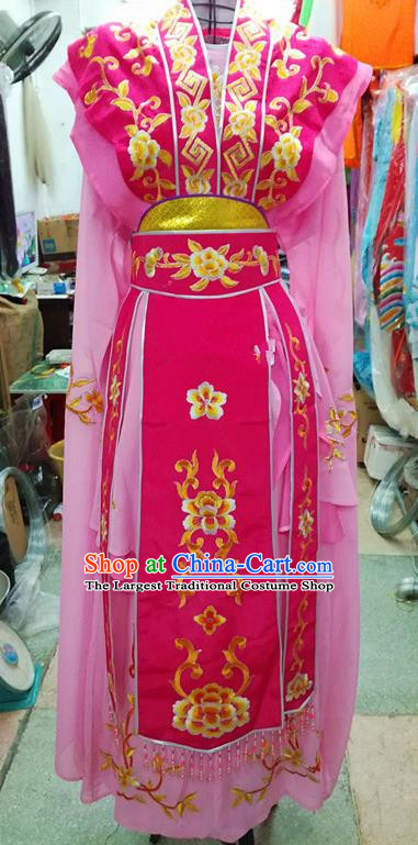 Chinese Traditional Beijing Opera Nobility Lady Pink Dress Peking Opera Actress Costume for Adults