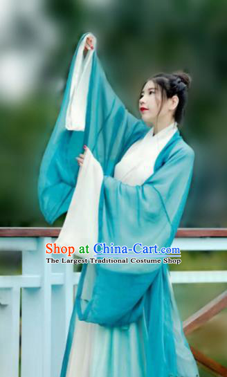 Chinese Ancient Court Princess Hanfu Dress Jin Dynasty Palace Lady Historical Costume for Women