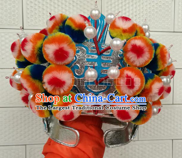 Chinese Traditional Beijing Opera Takefu Headwear Peking Opera Warrior Hat