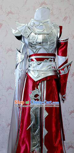 Chinese Ancient Swordswoman Costume Traditional Cosplay Female Knight Armor Clothing for Women