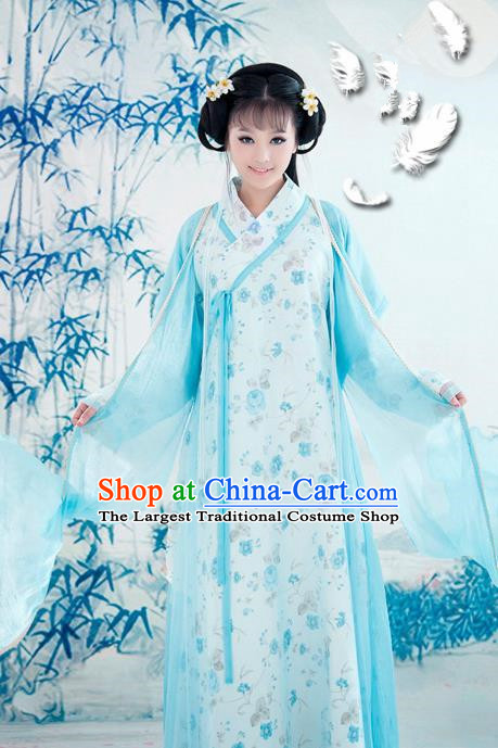 Traditional Chinese Song Dynasty Young Lady Hanfu Dress Ancient Princess Historical Costume for Women
