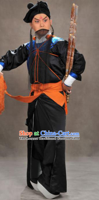 Chinese Traditional Beijing Opera Costume Peking Opera Takefu Black Clothing