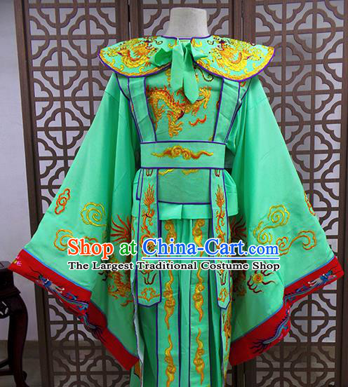 Traditional Chinese Beijing Opera Niche Costume Peking Opera Prince Green Clothing