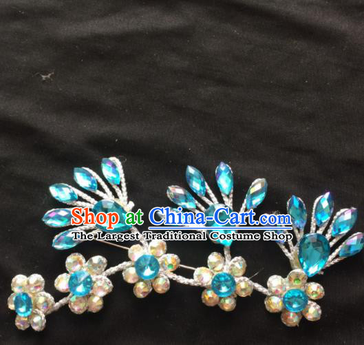 Asian Chinese Beijing Opera Jewelry Accessories Stage Performance Brooch for Women