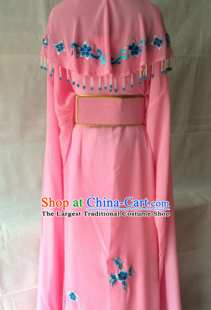 Traditional Chinese Beijing Opera Palace Costume Ancient Princess Pink Dress for Women