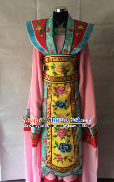 Traditional Chinese Beijing Opera Costume Ancient Court Princess Pink Dress for Women