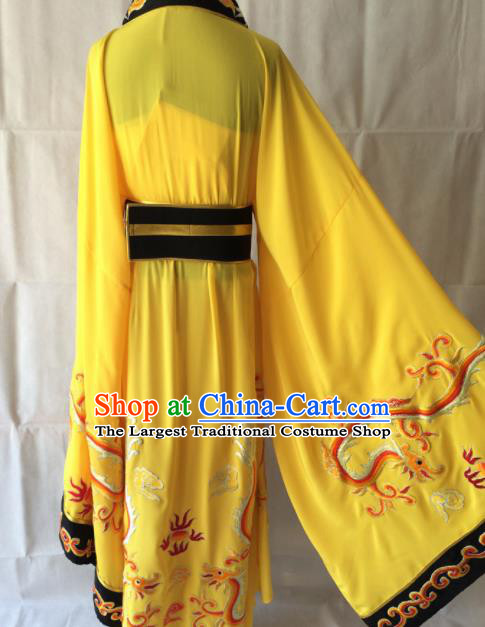 Traditional Chinese Beijing Opera Diva Costume Ancient Queen Yellow Dress for Women