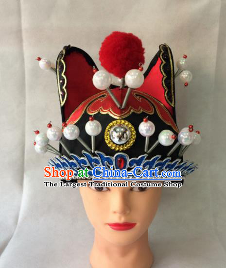 Asian Chinese Traditional Beijing Opera Headwear Ancient Court Eunch Hat for Men