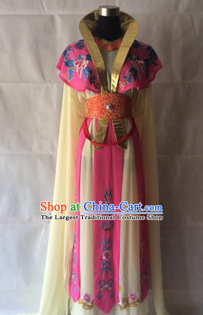 Traditional Chinese Beijing Opera Diva Costume Ancient Imperial Concubine Rosy Dress for Women