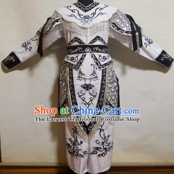 Traditional Chinese Beijing Opera Blues Costume Ancient Female Warrior Black Dress for Women