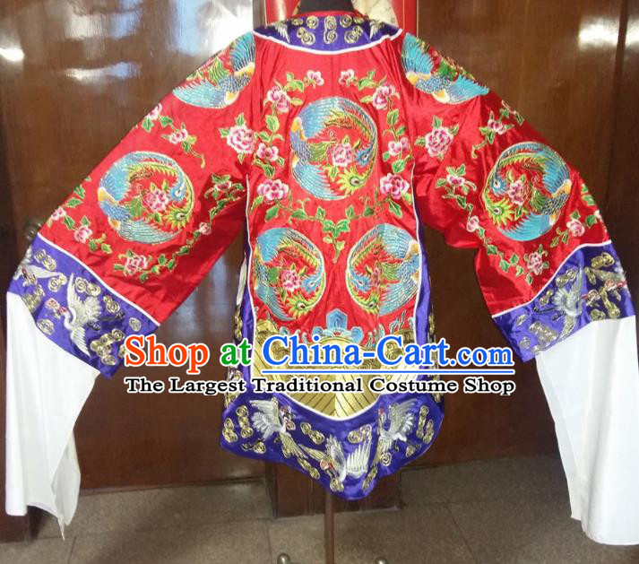 Traditional Chinese Beijing Opera Queen Costume Ancient Imperial Concubine Red Dress for Women